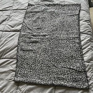 Black and white infinity scarf